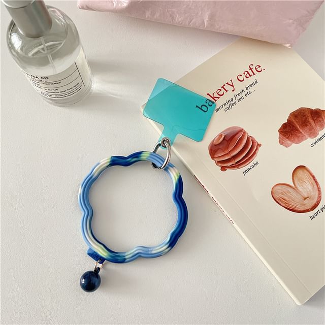 Wavy Hoop Phone Strap with Lanyard Pad SpreePicky