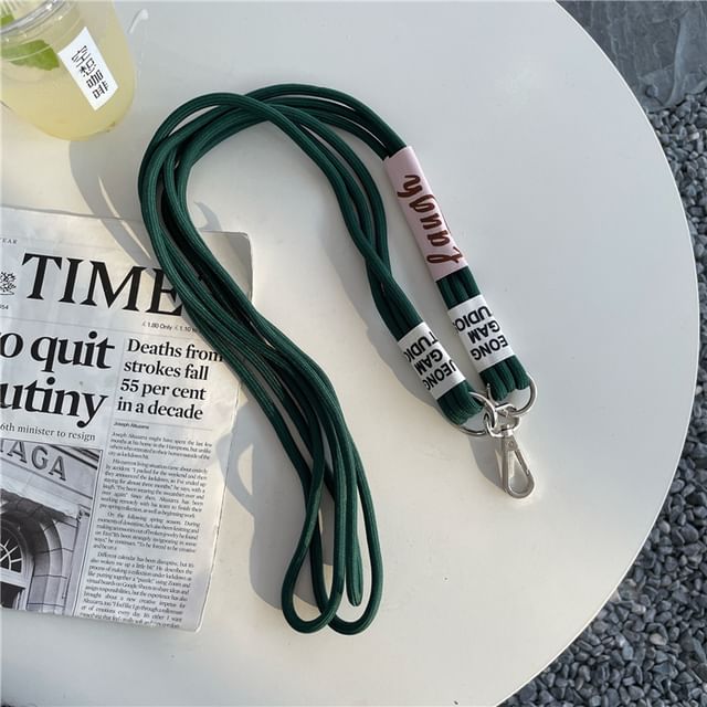 Lettering Phone Lanyard with Lanyard Pad SpreePicky