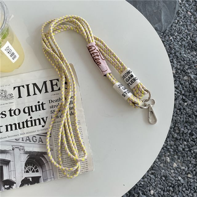 Lettering Phone Lanyard with Lanyard Pad SpreePicky