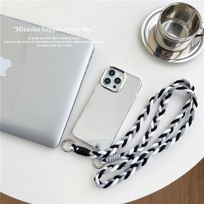 Braided Lanyard Phone Case - iPhone 15 Pro Max / 15 Pro / 15 Plus / 15 / 14 Pro Max / 14 Pro / 14 Plus / 14 / 13 Pro Max / 13 Pro / 13 / 13 mini / 12 Pro Max / 12 Pro / 12 / 12 mini SpreePicky