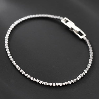 Sterling Silver Rhinestone Bracelet SpreePicky