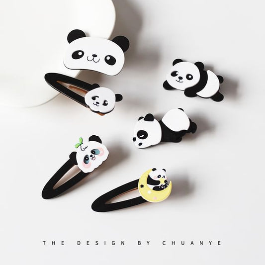 Set of 2: Panda Hair Clip SpreePicky