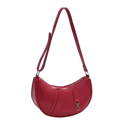 Panel Faux Leather Shoulder Bag SpreePicky