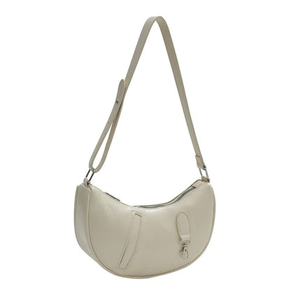 Panel Faux Leather Shoulder Bag SpreePicky