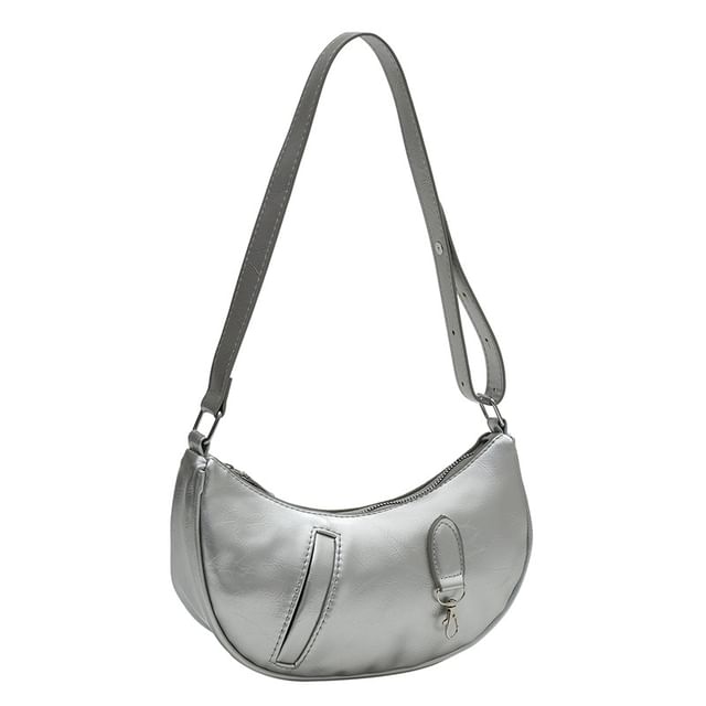 Panel Faux Leather Shoulder Bag SpreePicky