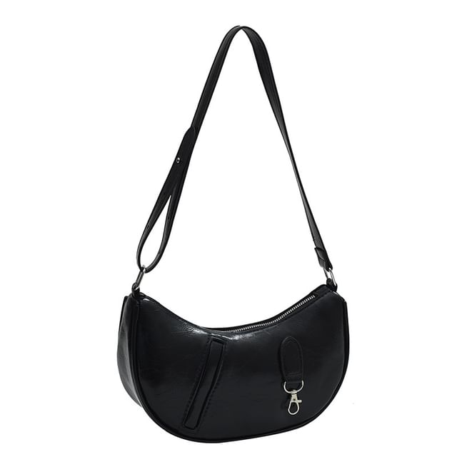 Panel Faux Leather Shoulder Bag SpreePicky