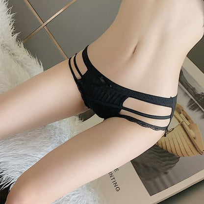 Plain Bow Cutout Panty SpreePicky