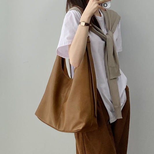 Faux Leather Tote Bag / Pouch / Set mySite