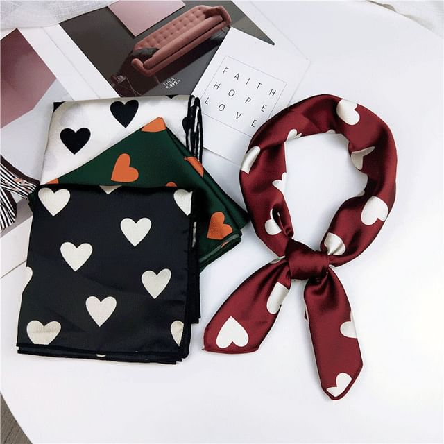 Heart Print Neckerchief SpreePicky