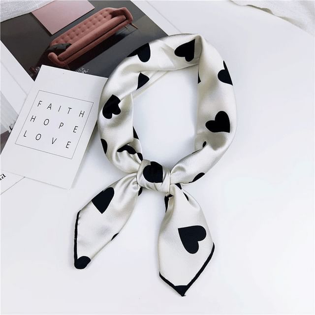 Heart Print Neckerchief SpreePicky