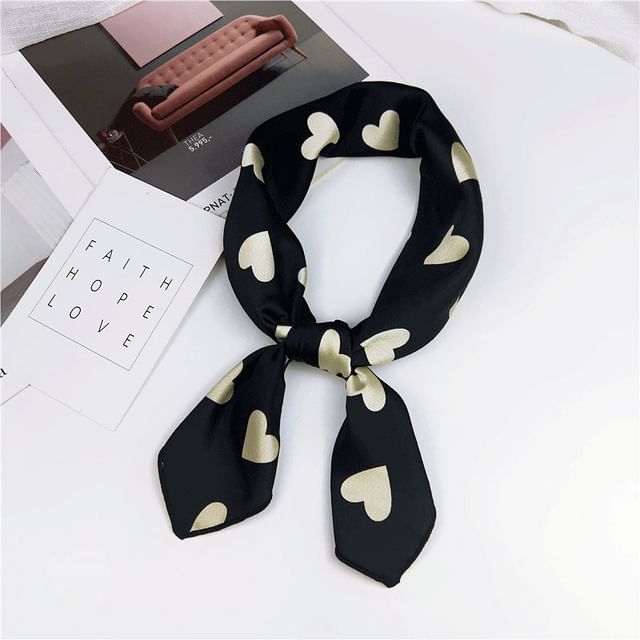 Heart Print Neckerchief SpreePicky