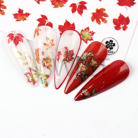 Leaf Nail Art Sticker SpreePicky