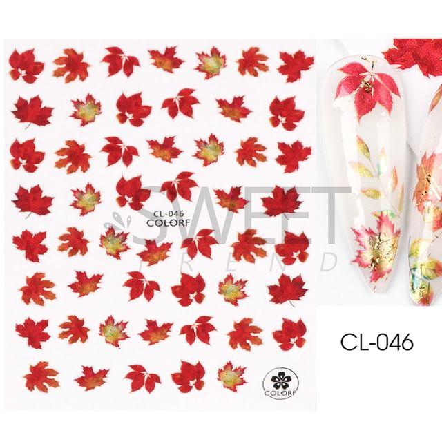 Leaf Nail Art Sticker SpreePicky