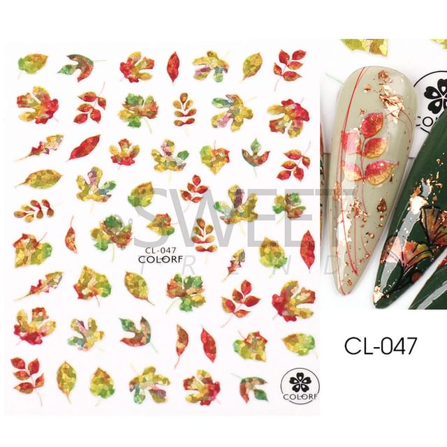 Leaf Nail Art Sticker SpreePicky