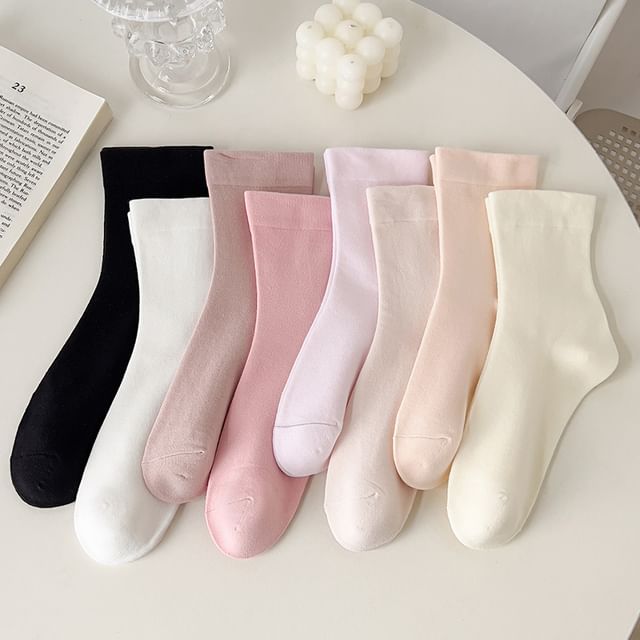 Plain Short Socks SpreePicky