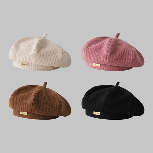 Plain Applique Beret SpreePicky