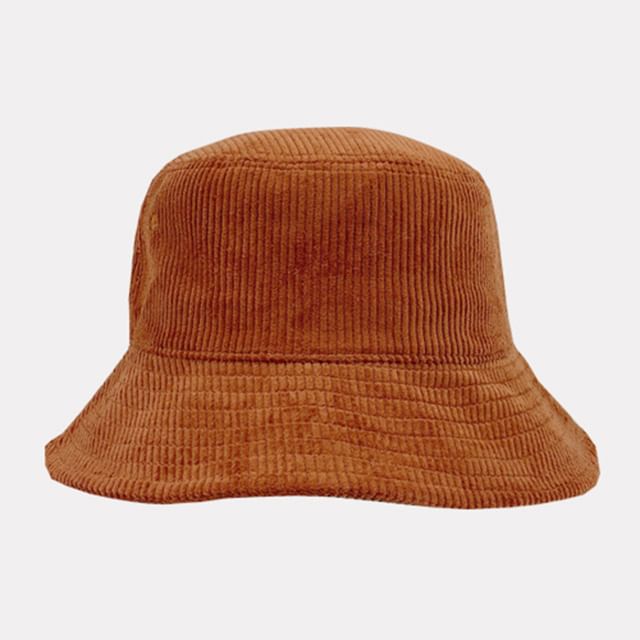 Plain Corduroy Bucket Hat SpreePicky