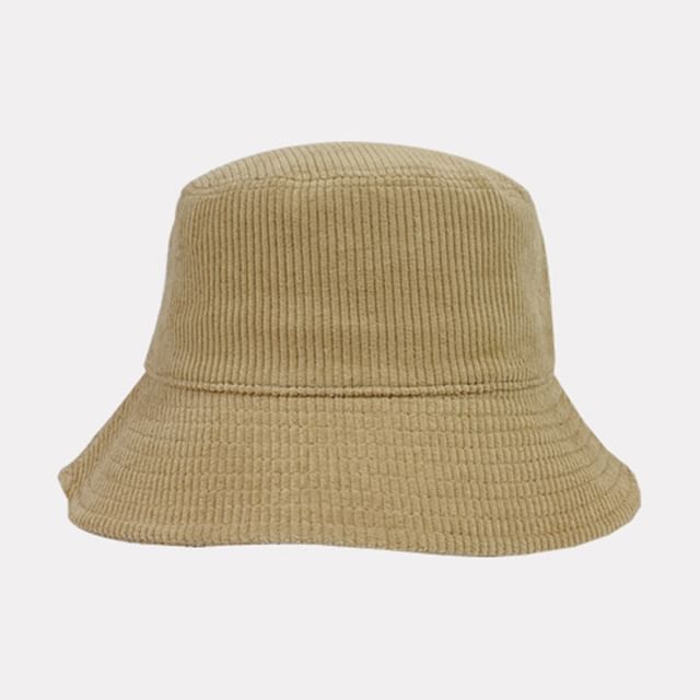 Plain Corduroy Bucket Hat SpreePicky