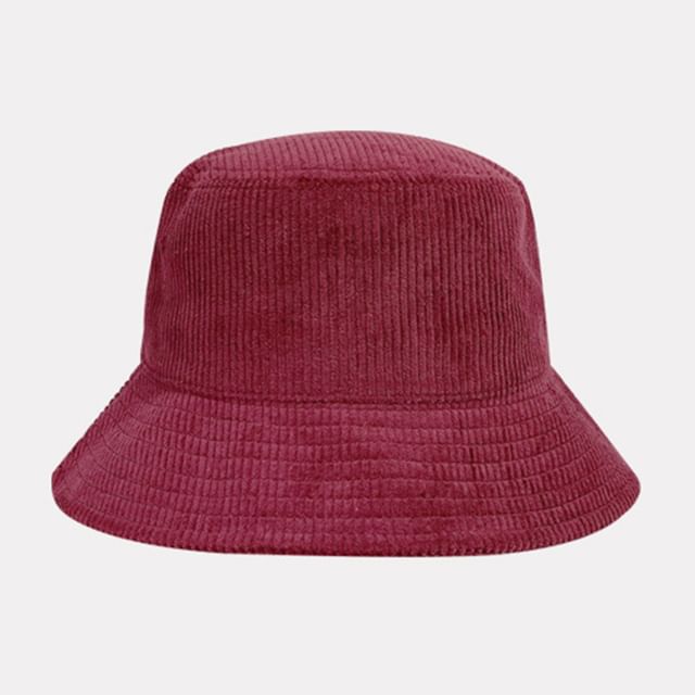 Plain Corduroy Bucket Hat SpreePicky