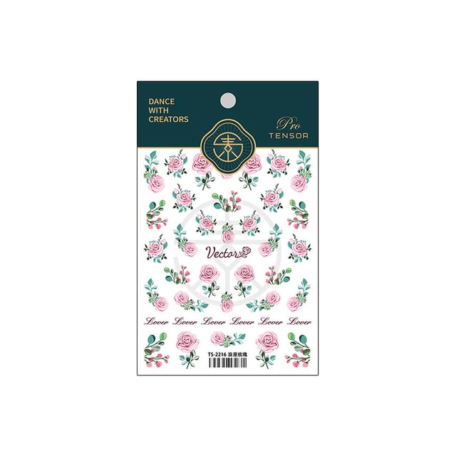 Rose Nail Art Stickers SpreePicky