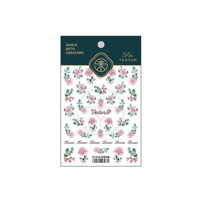 Rose Nail Art Stickers SpreePicky