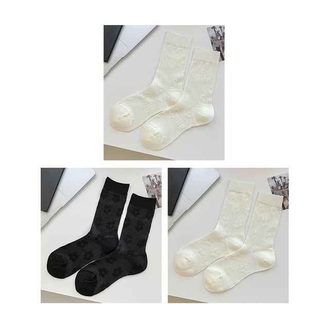 Heart Print Socks / Set SpreePicky