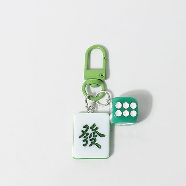 Mahjong Bag Charm Keyring (Various Designs) SpreePicky