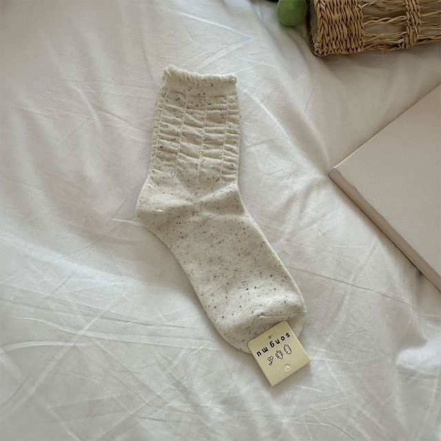 Plain Ruched Socks SpreePicky