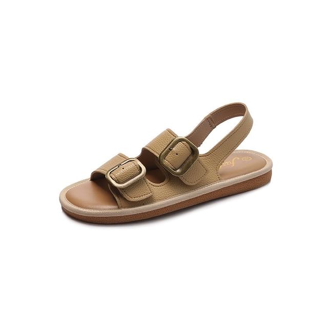 Buckled Flat Sandals SpreePicky