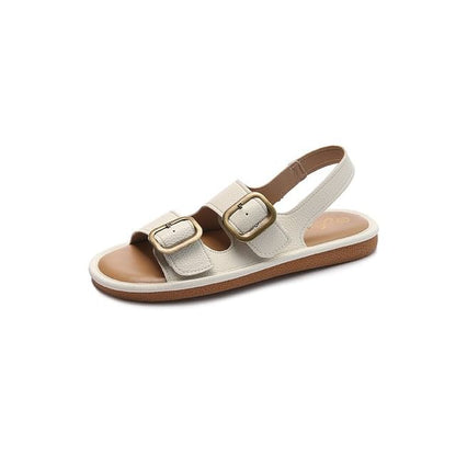 Buckled Flat Sandals SpreePicky