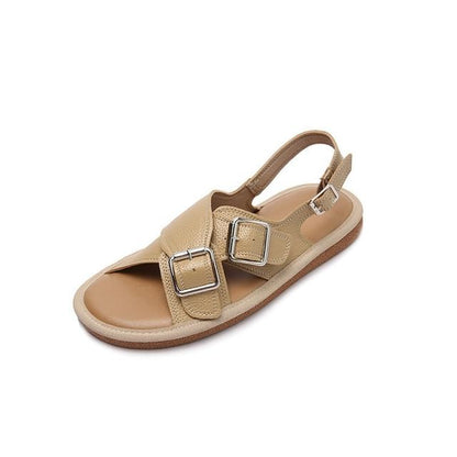 Cross Strap Buckled Sandals SpreePicky