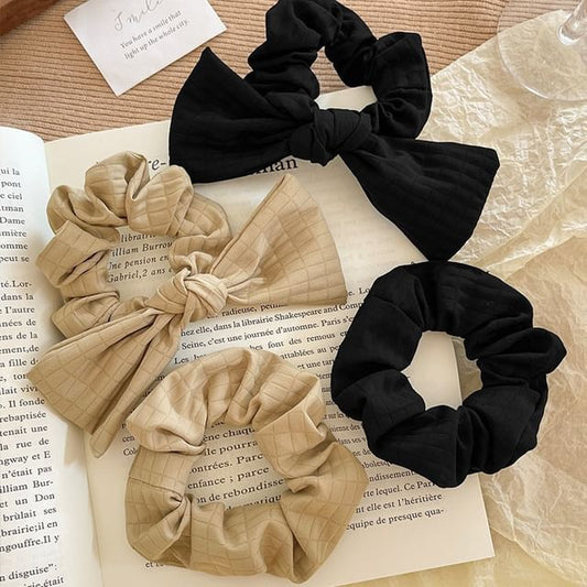 Bow Fabric Scrunchie / Plain Fabric Scrunchie SpreePicky