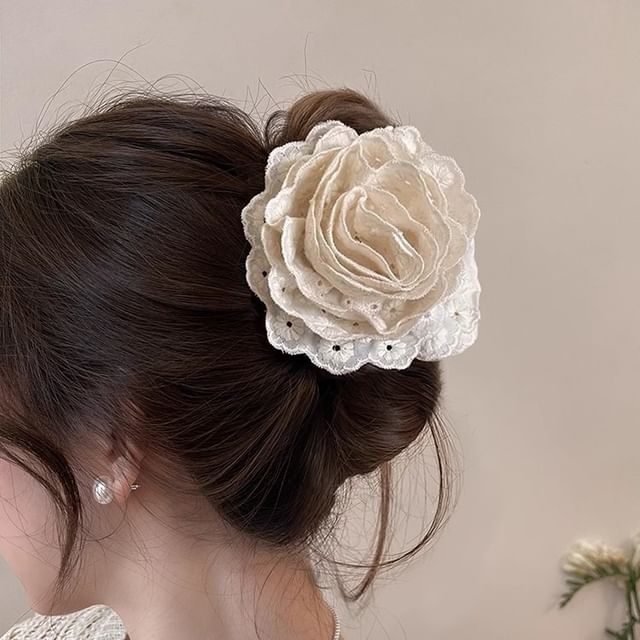 Floral Lace Hair Clamp SpreePicky