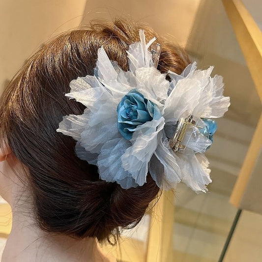 Floral Mesh Hair Clamp SpreePicky