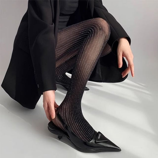 Striped Sheer Tights mySite