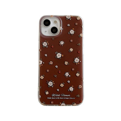 Floral Phone Case - 15 Pro Max / 15 Pro / 15 / 14 Pro Max / 14 Pro / 14 / 13 Pro Max / 13 Pro / 13 / 12 Pro Max / 12 Pro / 12 / 11 SpreePicky