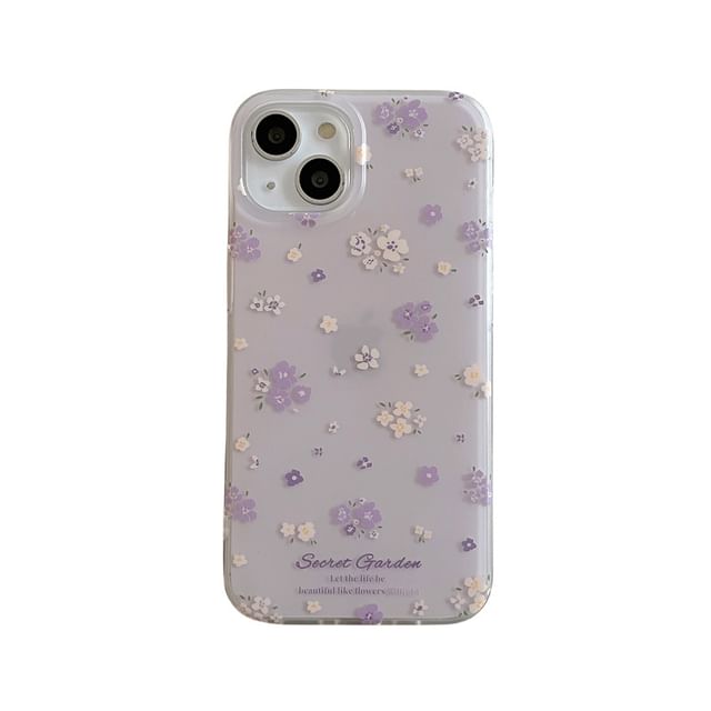 Floral Phone Case - 15 Pro Max / 15 Pro / 15 / 14 Pro Max / 14 Pro / 14 / 13 Pro Max / 13 Pro / 13 / 12 Pro Max / 12 Pro / 12 / 11 SpreePicky