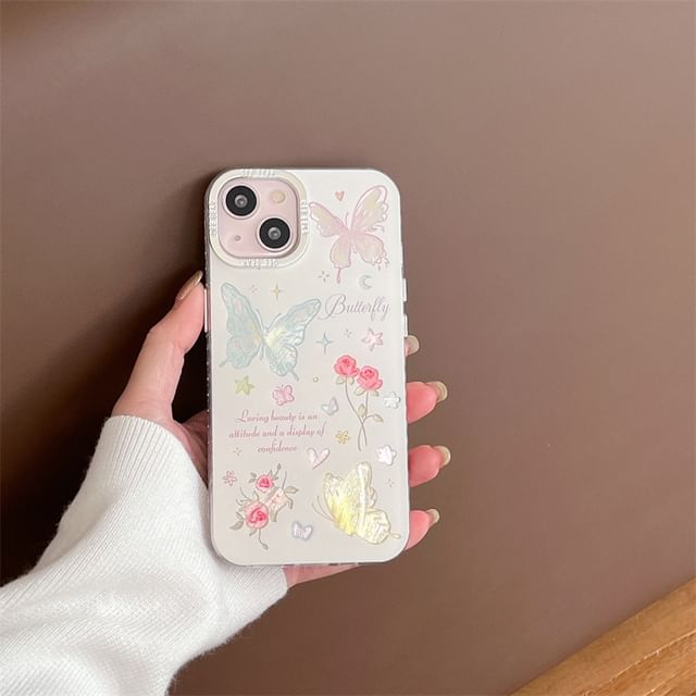 Butterfly Phone Case - 15 Pro Max / 15 Pro / 15 / 14 Pro Max / 14 Pro / 14 / 13 Pro Max / 13 Pro / 13 / 12 Pro Max / 12 Pro / 12 / 11 SpreePicky