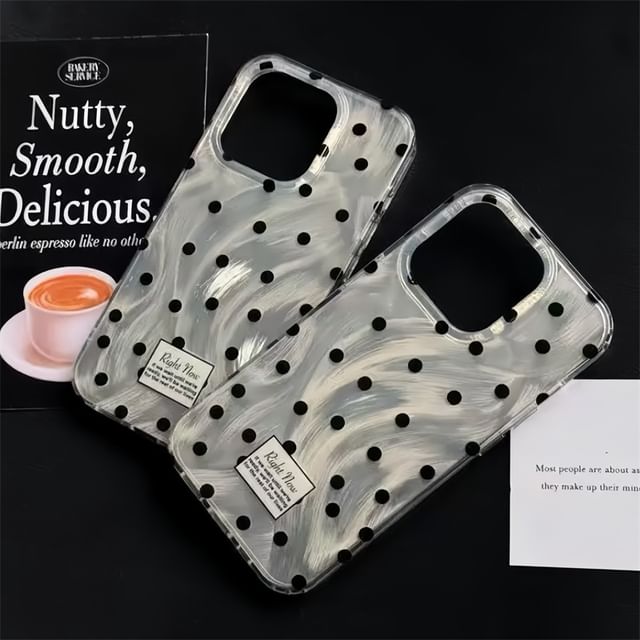 Polka Dot Phone Case - 15 Pro Max / 15 Pro / 15 / 14 Pro Max / 14 Pro / 14 / 13 Pro Max / 13 Pro / 13 / 12 Pro Max / 12 Pro / 12 / 11 SpreePicky