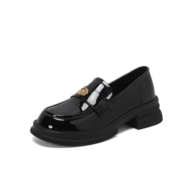 Flower Buckle Loafers SpreePicky