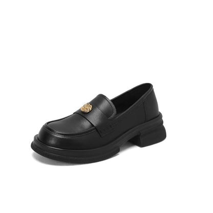 Flower Buckle Loafers SpreePicky