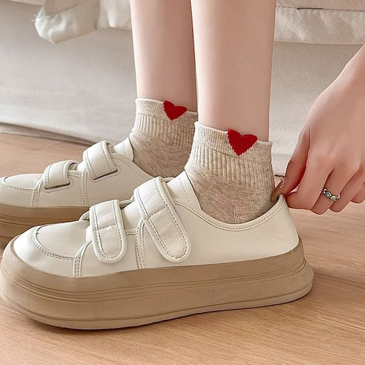 Heart Patterned Short Socks Set SpreePicky