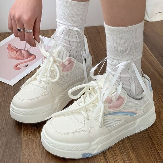 Platform Panel Mesh Sneakers mySite