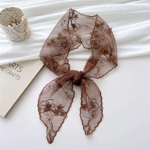 Lace Narrow Scarf SpreePicky