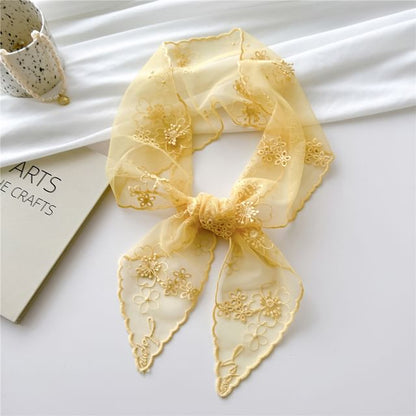 Lace Narrow Scarf SpreePicky