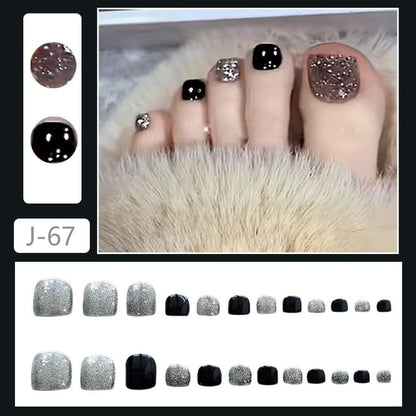 Glitter Press On Toenail SpreePicky