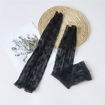 Plain Lace Arm Sleeves SpreePicky