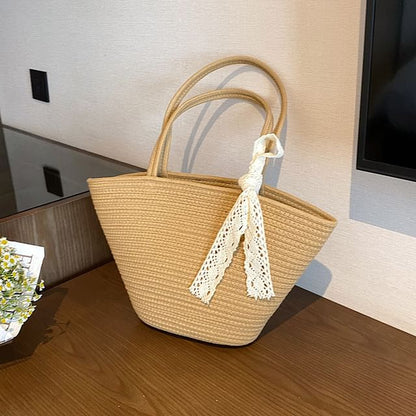 Plain Woven Tote Bag SpreePicky