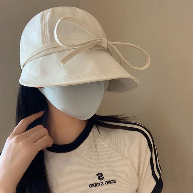 Bow Plain Bucket Hat SpreePicky