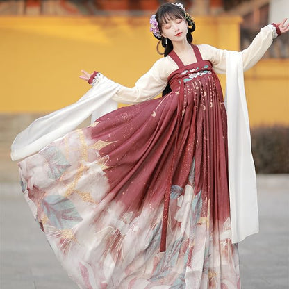 Floral Traditional Chinese Costume Set SpreePicky